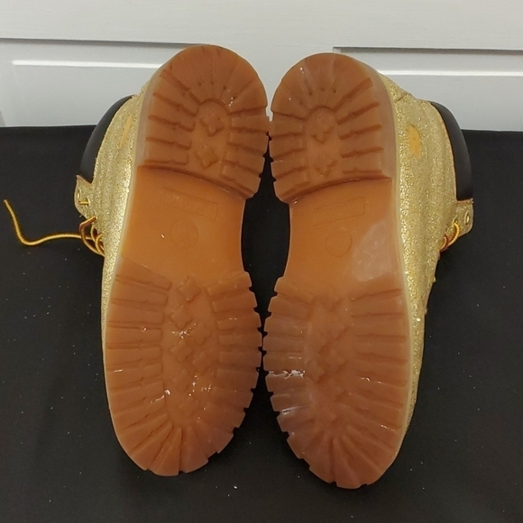 Timberland Boots Covered in Gold Glitter  … - Picture 11 of 11